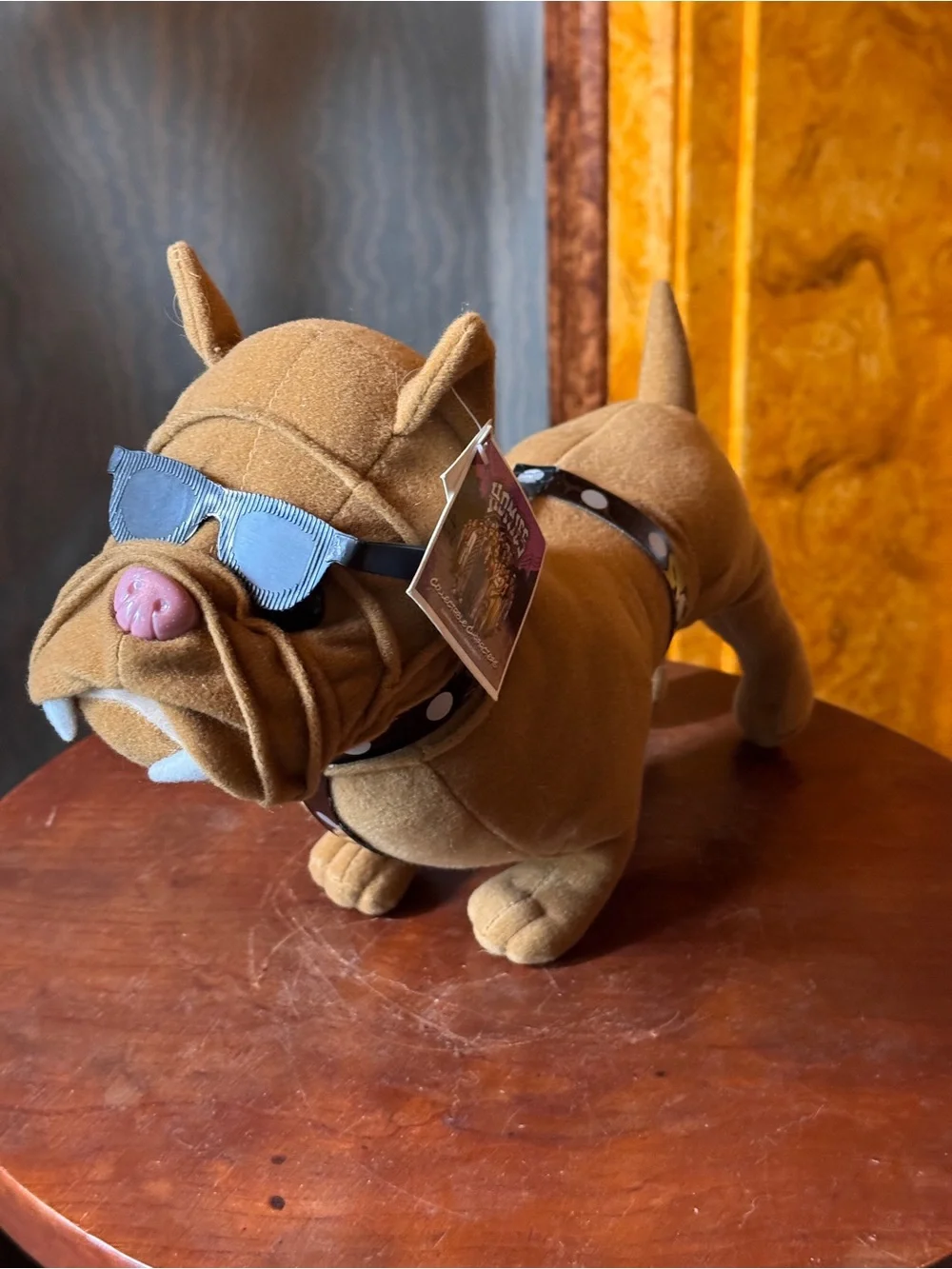 Homies Plush Bulldog Dog Toy in Tan with Sunglasses
